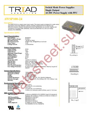 AWSP100-24 datasheet  